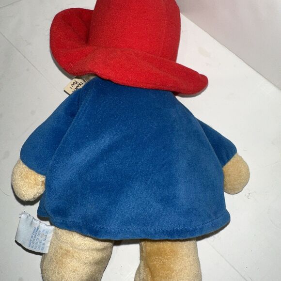 W Tags PADDINGTON PLUSH VTG 11” Bear Red Hat Blue Jacket Vintage Kids Gifts Toy - Picture 7 of 8